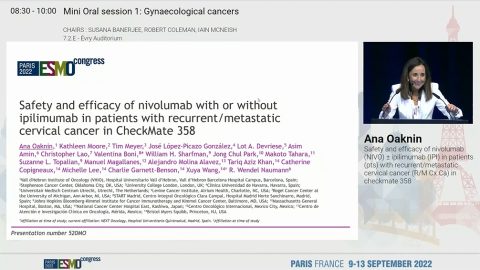 Safety and efficacy of nivolumab (NIVO) ± ipilimumab (IPI) in patients (pts) with recurrent/metastatic cervical cancer (R/M Cx Ca) in checkmate 358